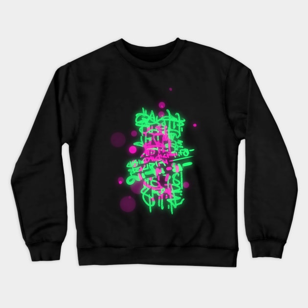 NEON GRAFFITI Crewneck Sweatshirt by DenielHast